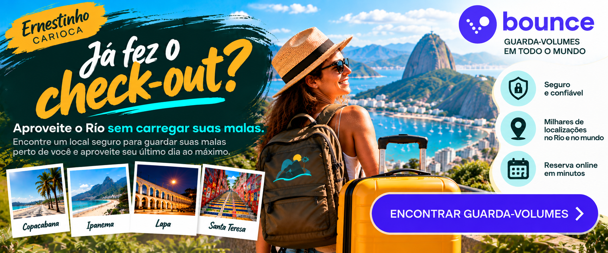 Bounce: aproveite o Rio sem malas