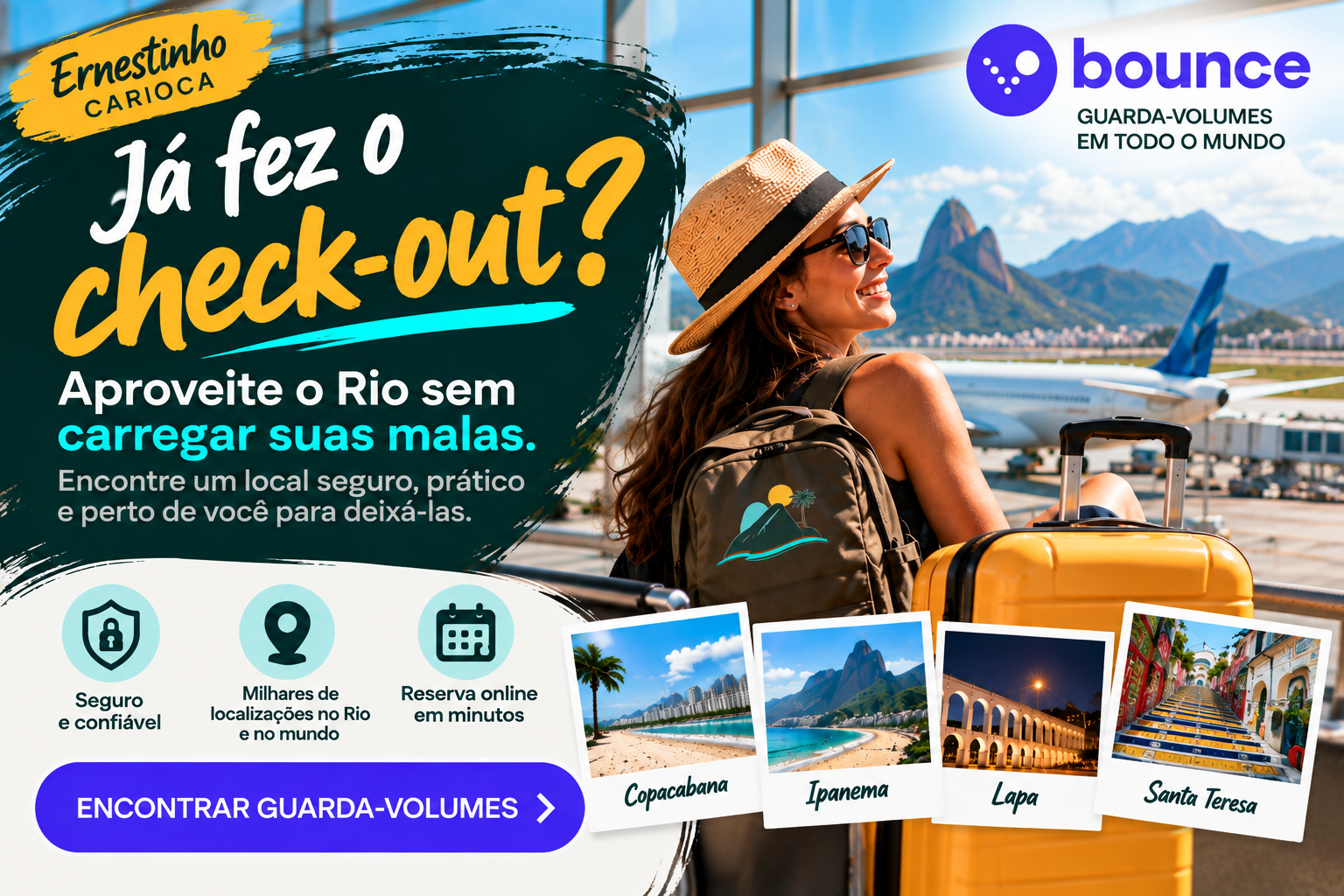 Bounce: aproveite o Rio sem malas