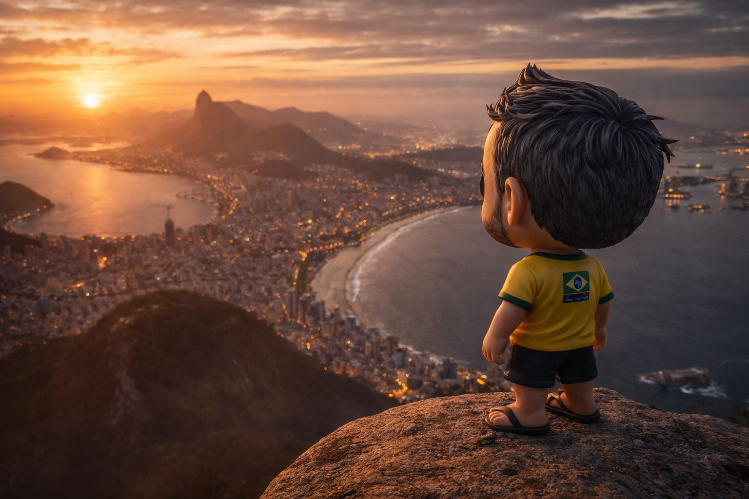 Ernestinho Carioca looking over Rio de Janeiro